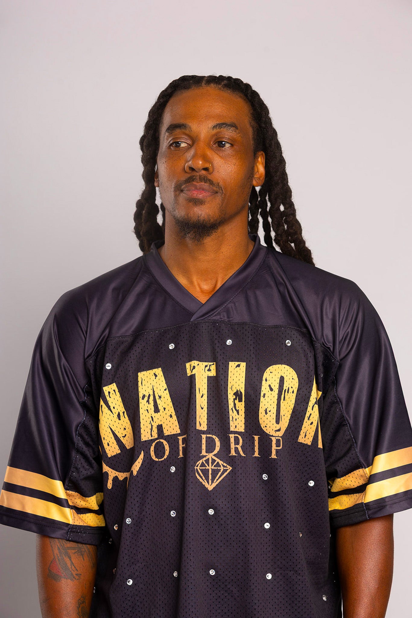 NOD Black & Gold Rhinestone Jersey (Unisex)