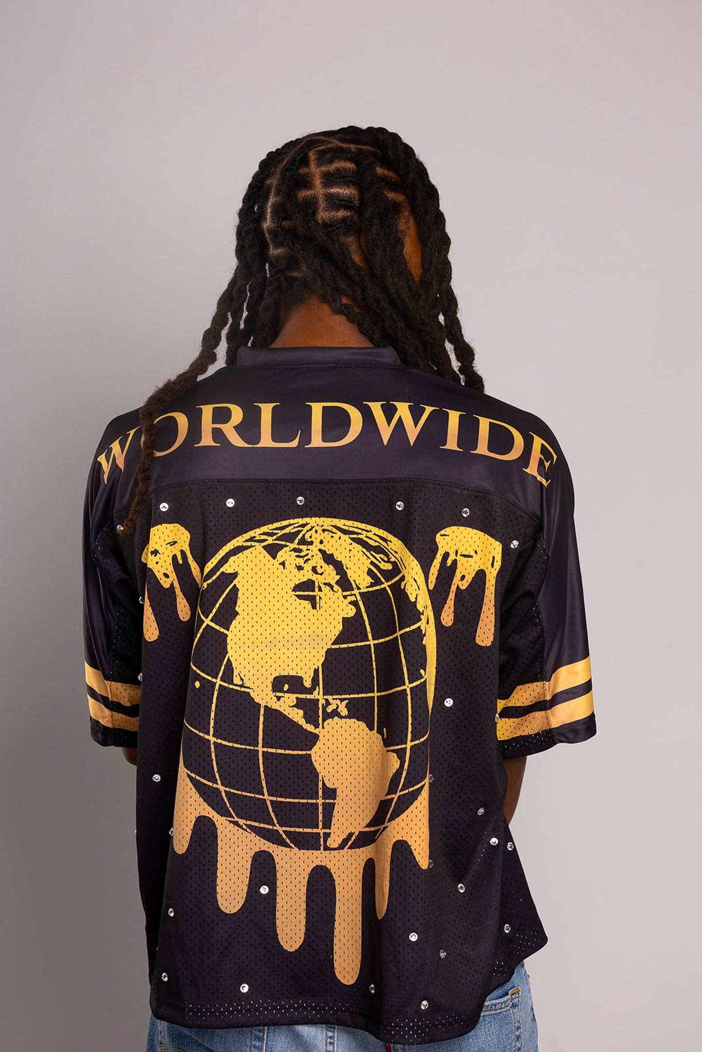 NOD Black & Gold Rhinestone Jersey (Unisex)