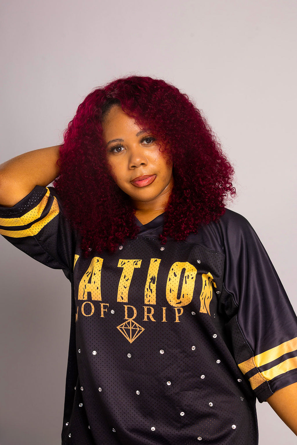 NOD Black & Gold Rhinestone Jersey (Unisex)
