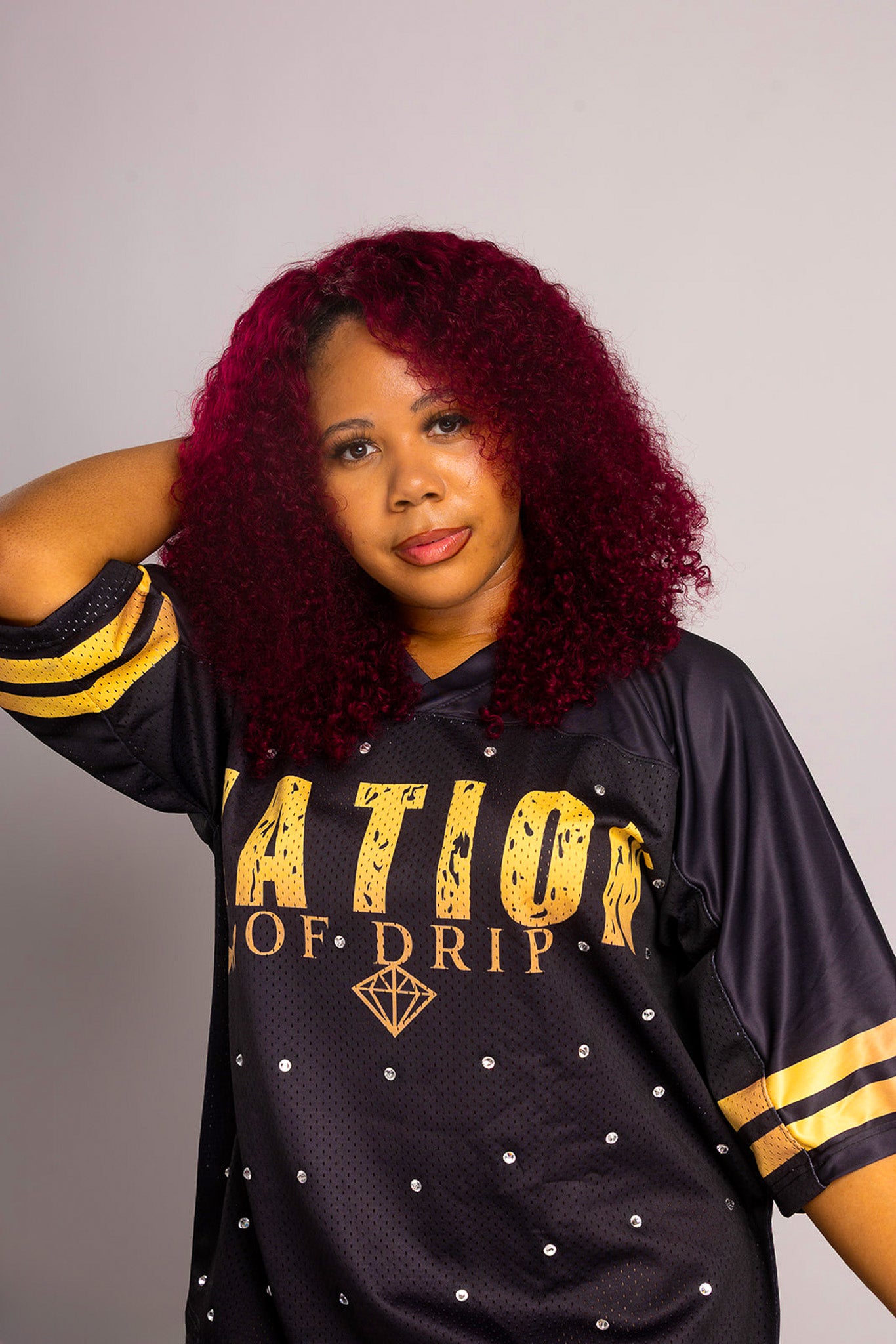 NOD Black & Gold Rhinestone Jersey (Unisex)