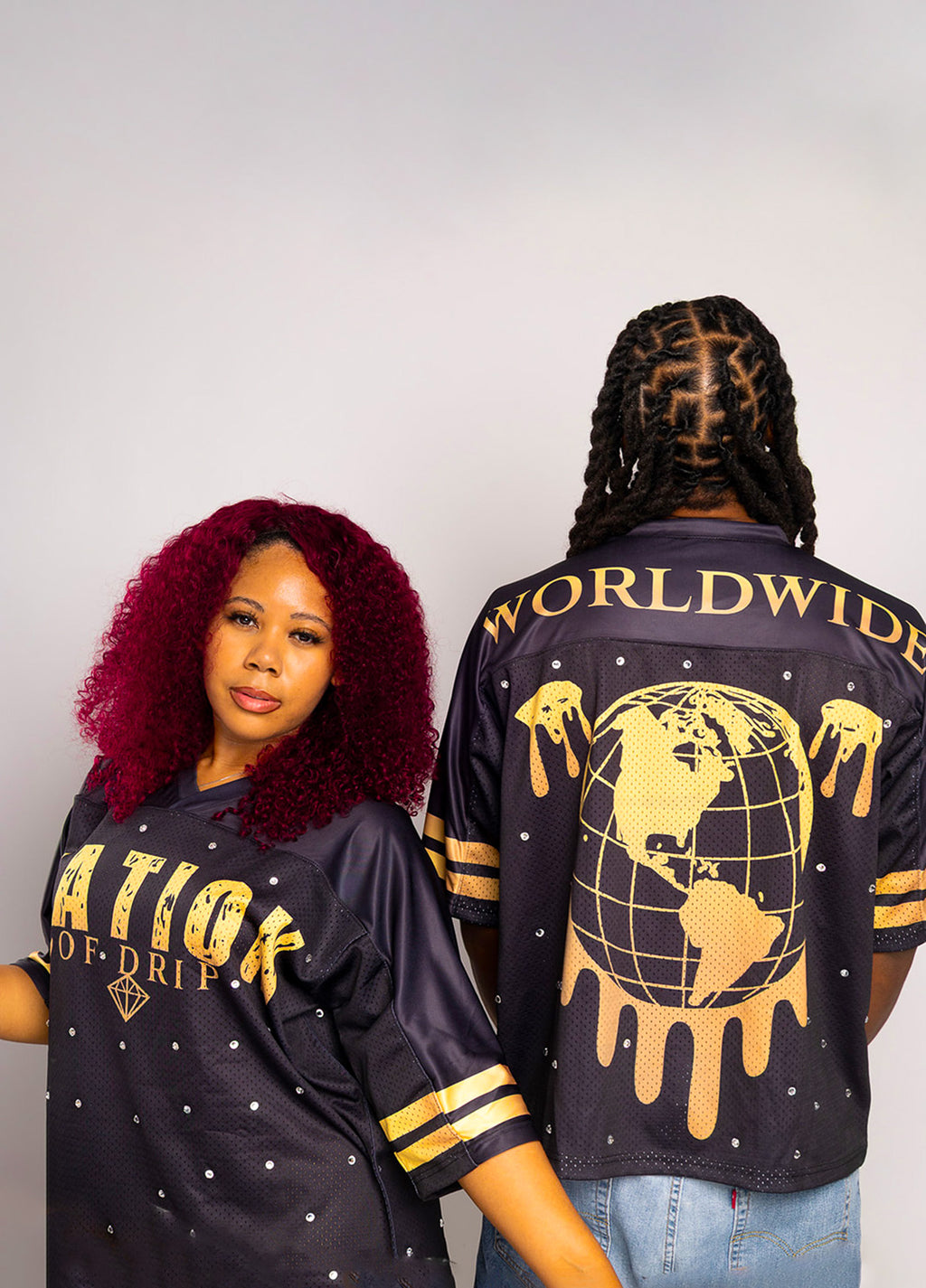 NOD Black & Gold Rhinestone Jersey (Unisex)