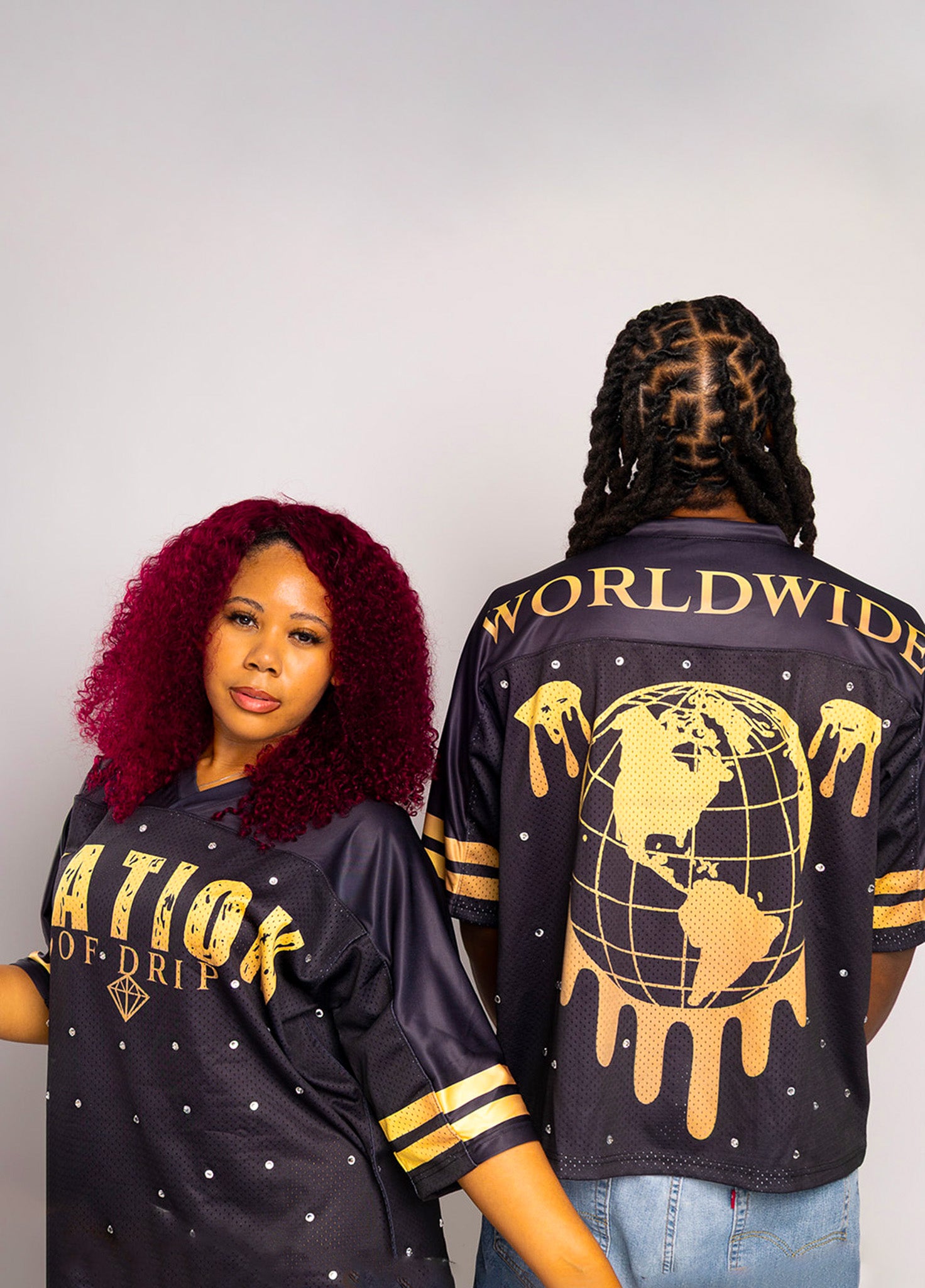 NOD Black & Gold Rhinestone Jersey (Unisex)